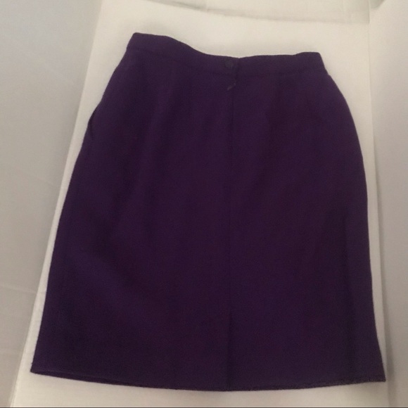 Genny Purple Suit Jacket Skirt Original Owner size 10 - Picture 5 of 15